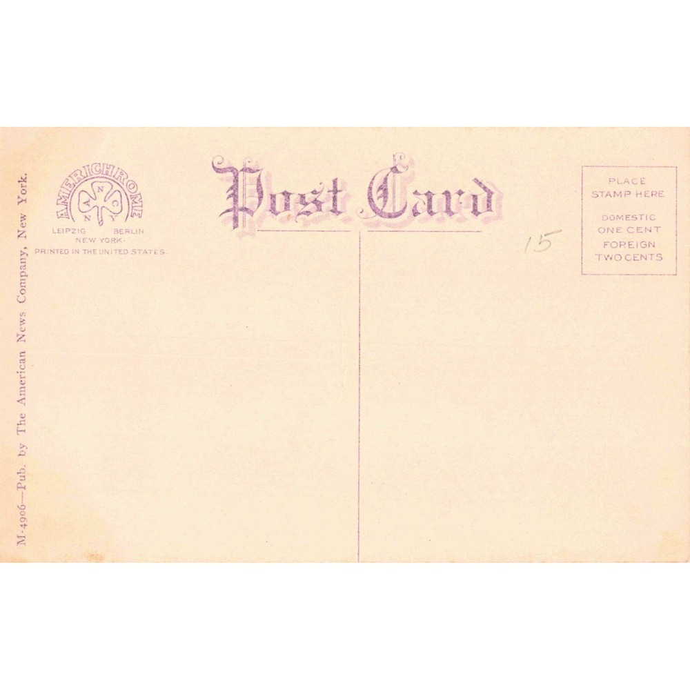 Old Forge New York NY Adirondacks Rustic Bench Camp Trail Postcard Americhrome - Picture 2 of 2